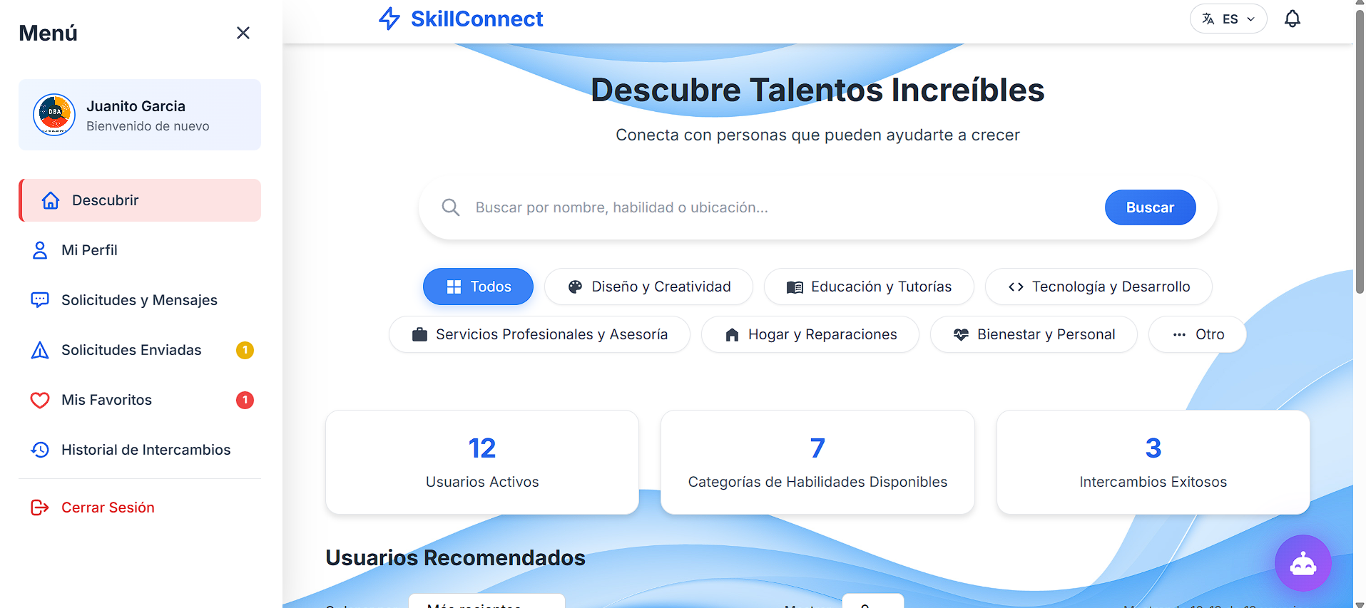 Descubrir - Búsqueda